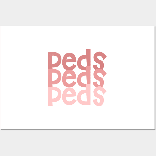 Pediatrics - Peds (Pink) - Occupational Therapy Wall Art by smileyfriend